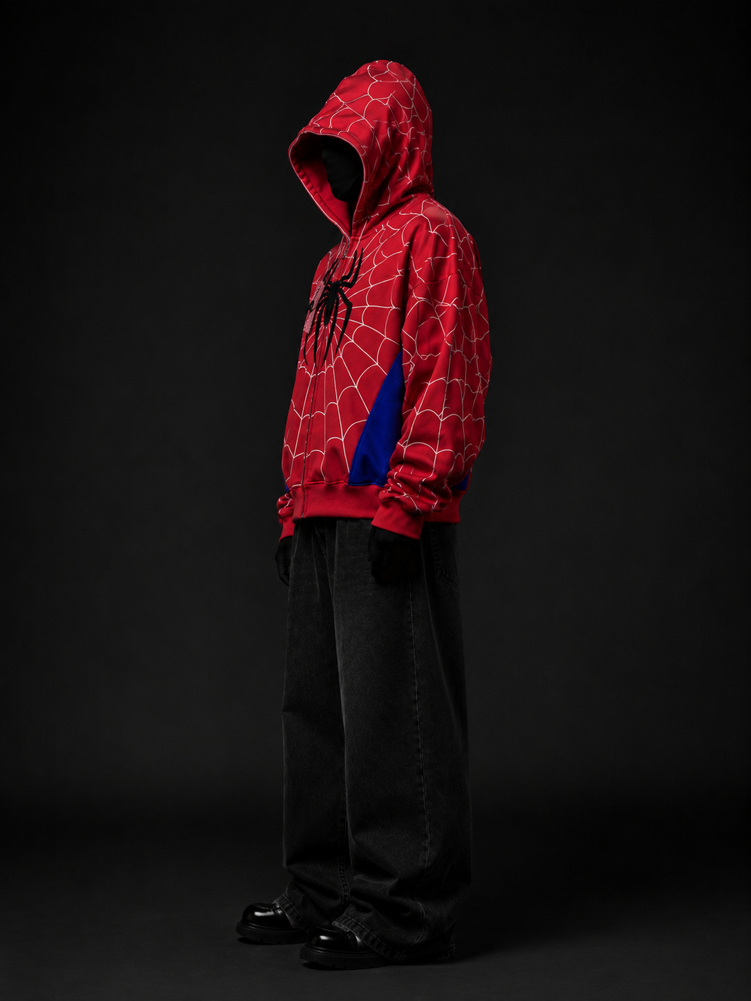 Red Spider Zip Up Hoodie