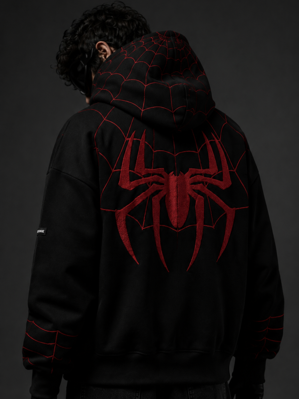 Premium Black Spiderman Hoddie