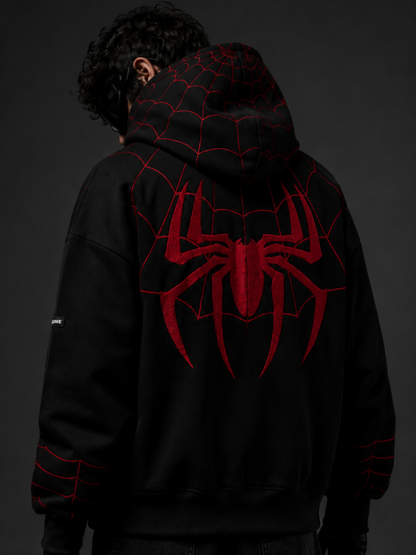 Premium Black Spiderman Hoddie