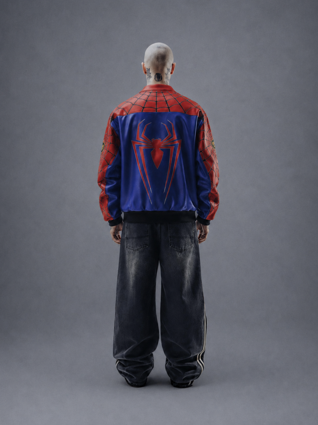 Supreme Spiderman Leather Jacket
