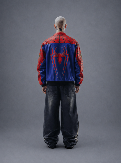 Supreme Spiderman Leather Jacket