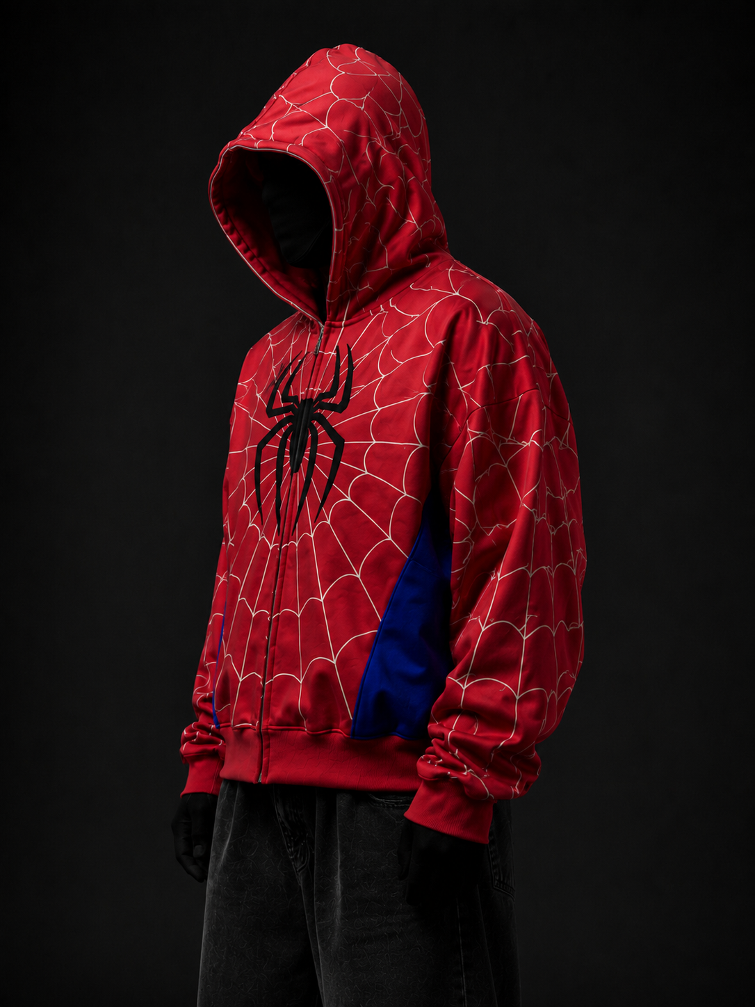 Red Spider Zip Up Hoodie