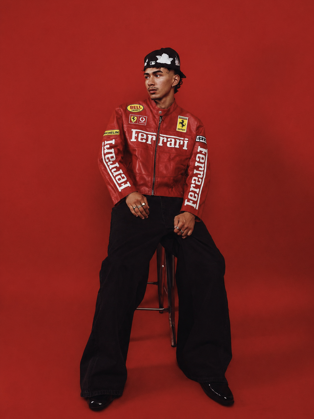Red Racing Leather Jacket –