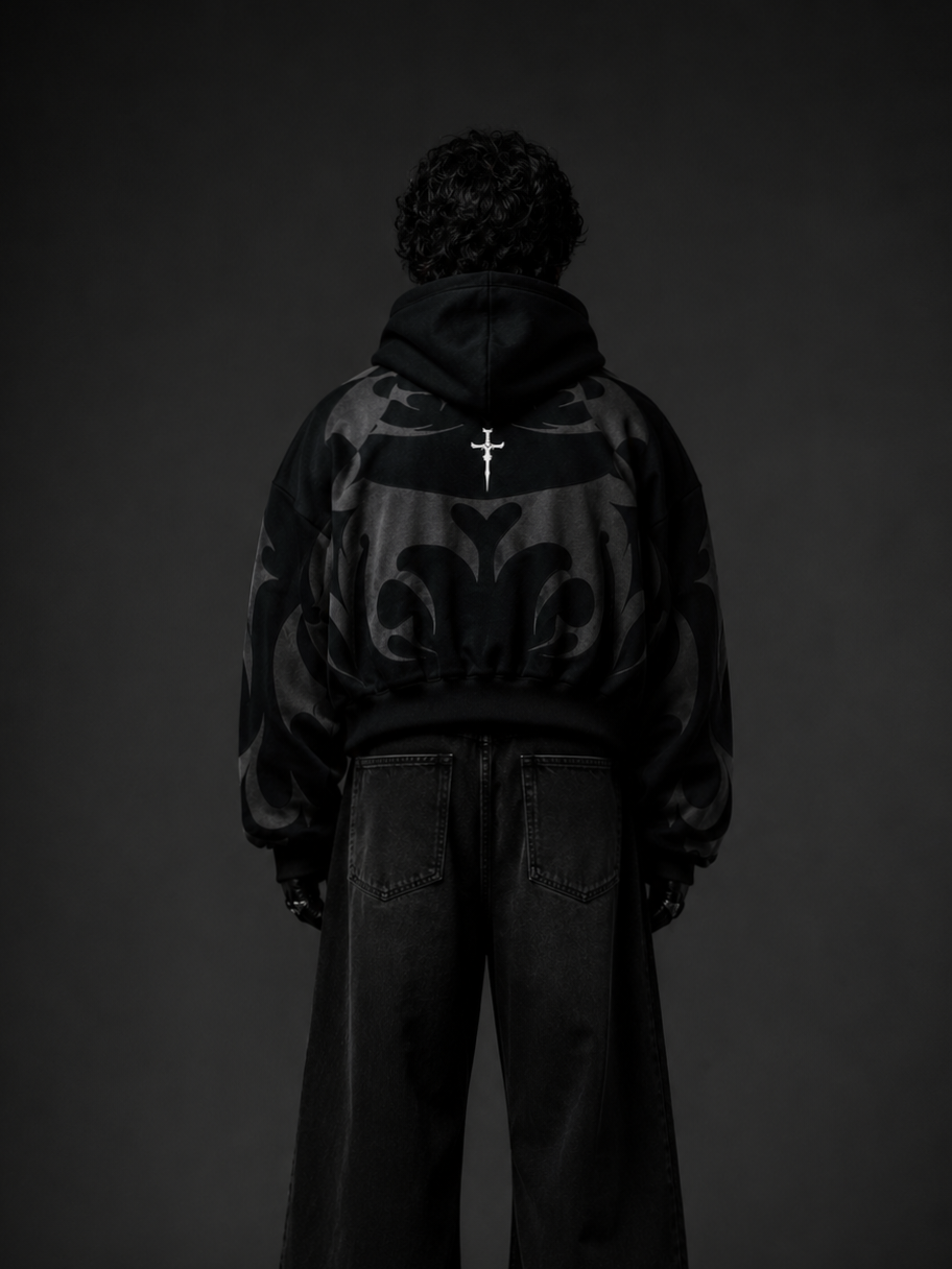 Premium Black Depth Hoodie