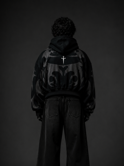 Premium Black Depth Hoodie