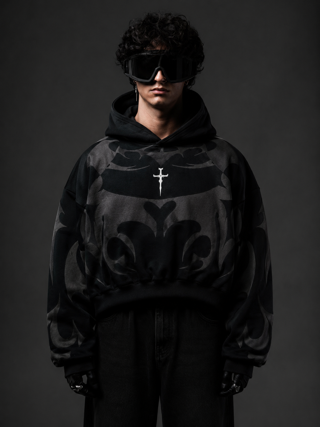 Premium Black Depth Hoodie