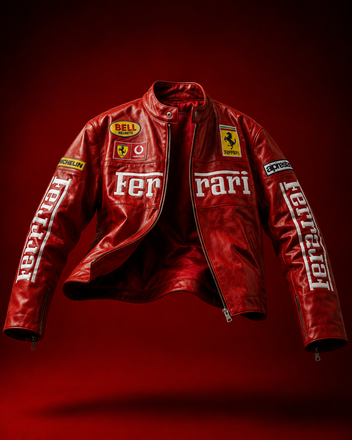 Red Racing Leather Jacket –