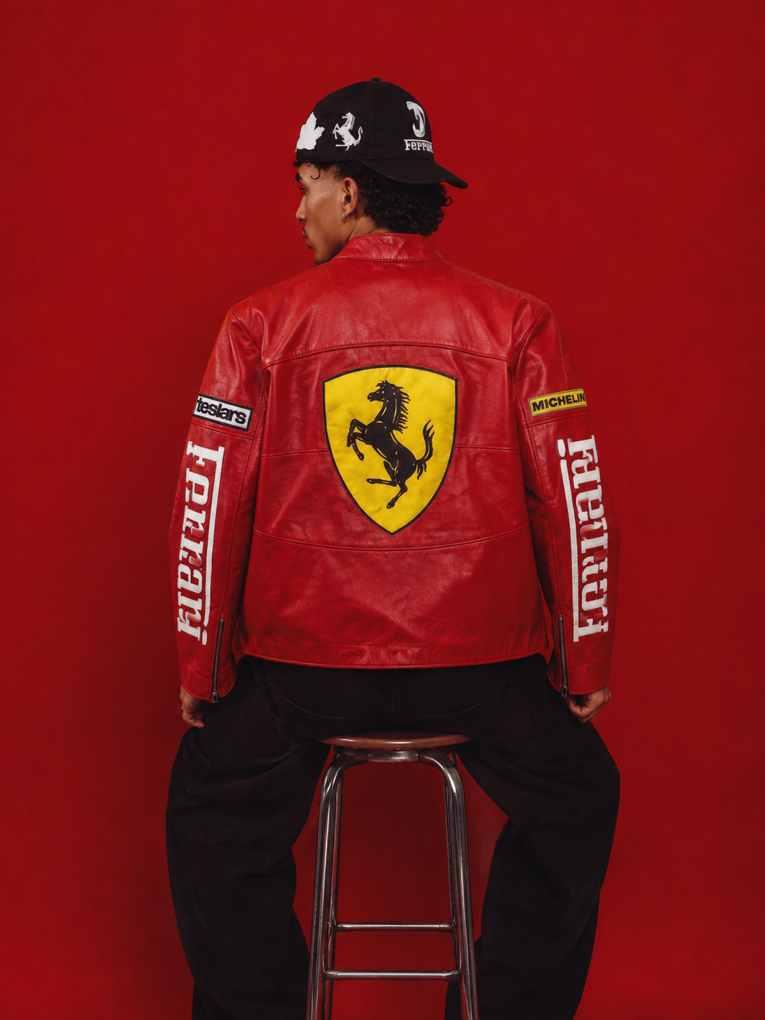 Red Racing Leather Jacket –