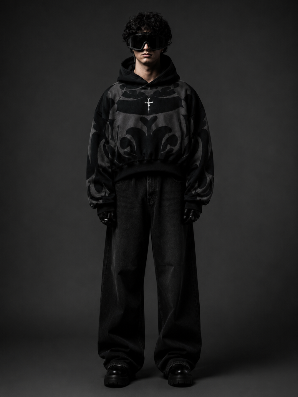 Premium Black Depth Hoodie