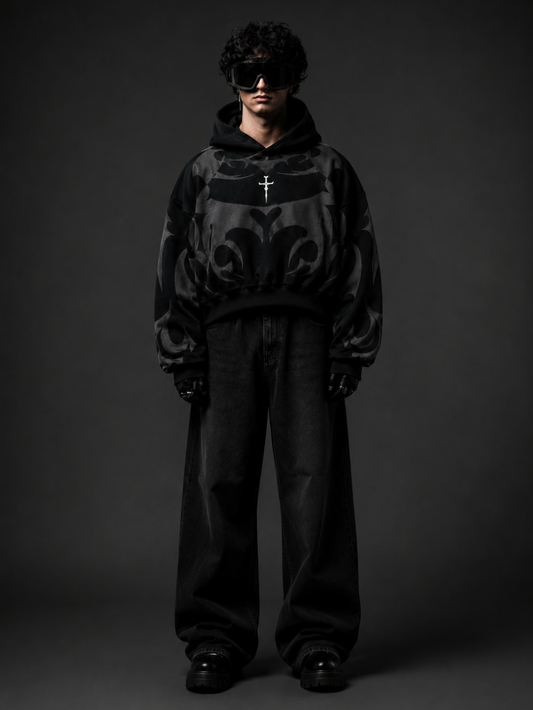 Premium Black Depth Hoodie