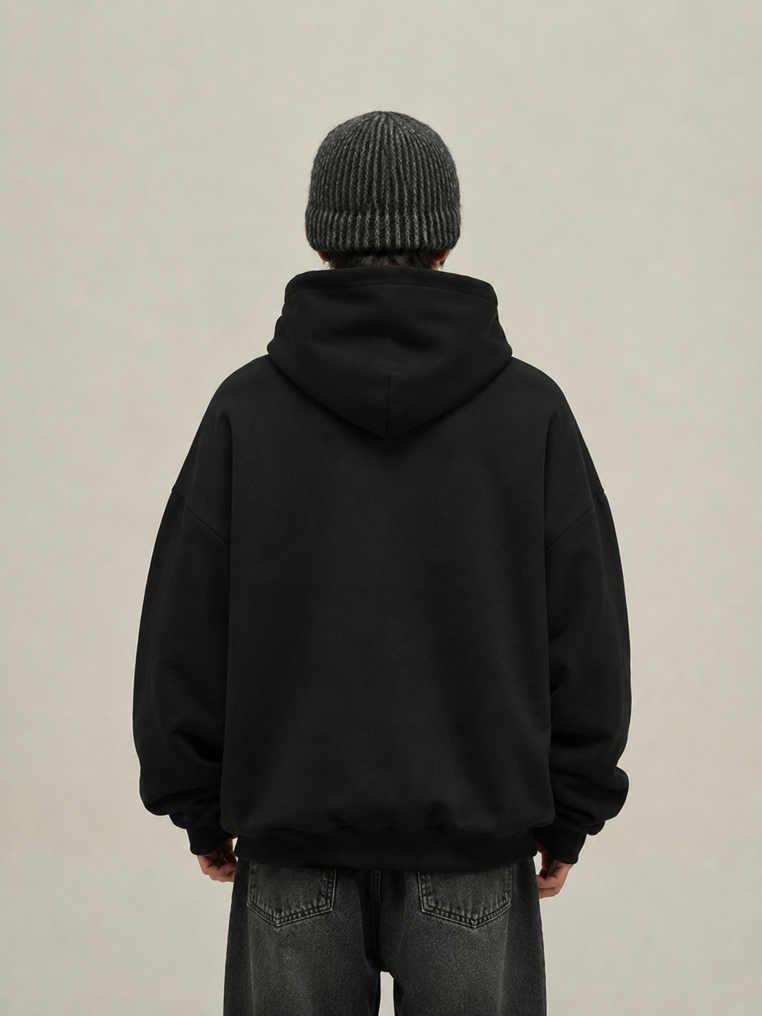 I Love You This Much Black Oversized Hoodie,,